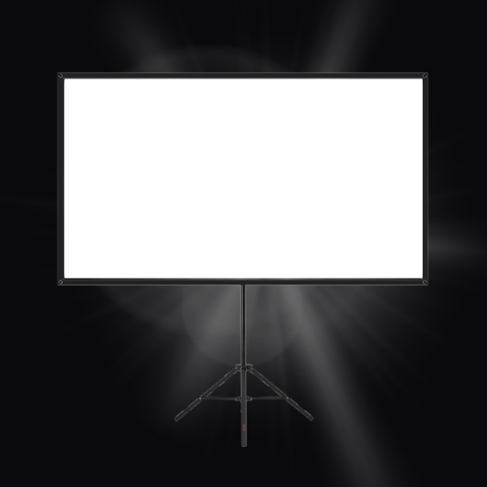 LumaView 80" Projector Screen with Tripod Stand